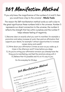 369 Digital Manifestation Journal